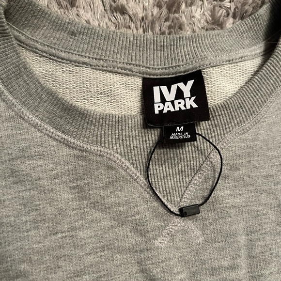NWOT grey Ivy Park pullover sweater size M - Picture 3 of 3